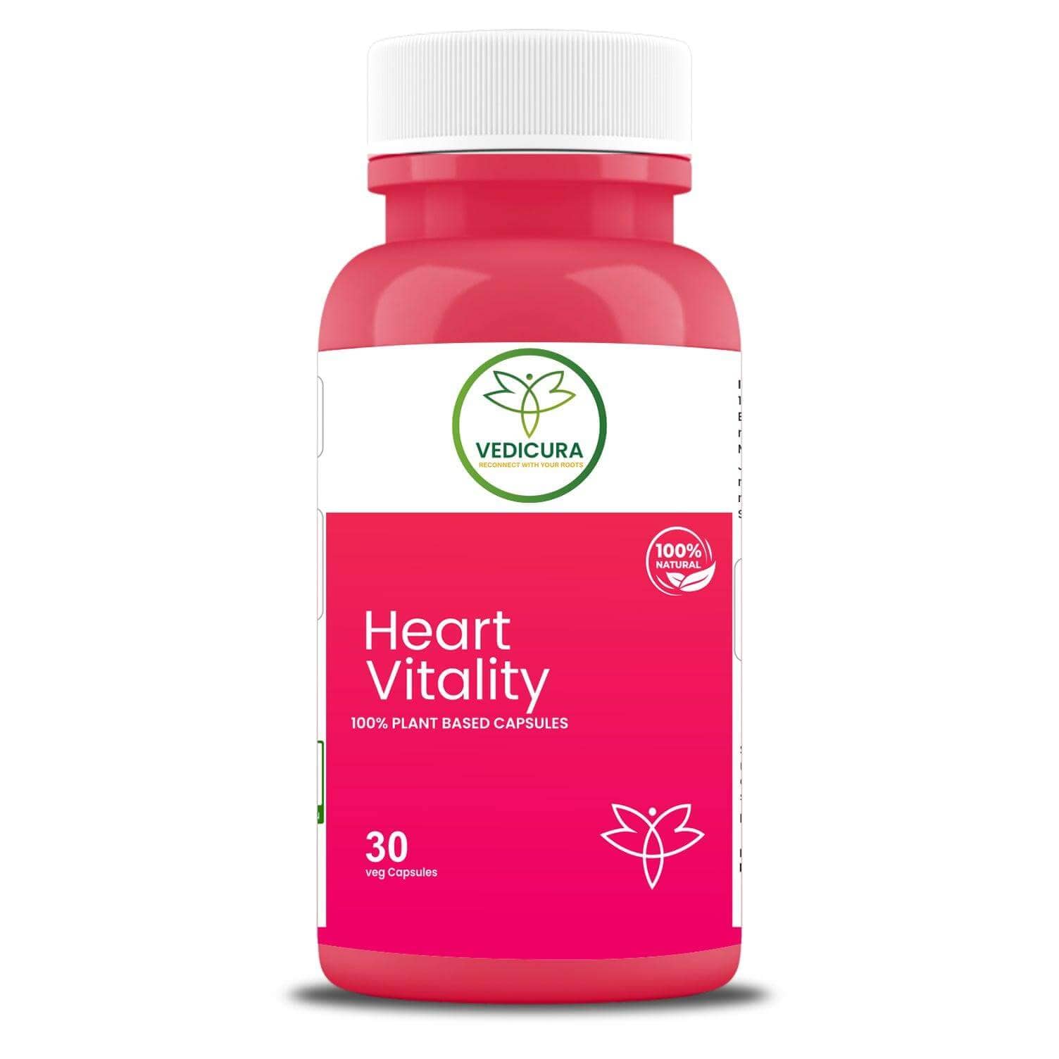 Heart Vitality - Premium Cardiovascular Support Formula - 30 Cap - VEDICURA