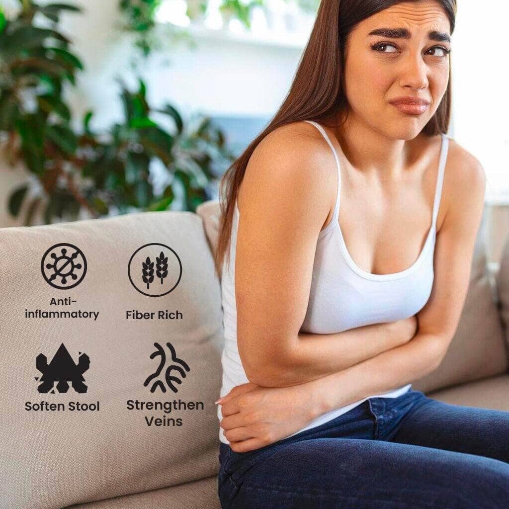 Hemorrhoids Saviour: Gentle Wellness Formula for Digestive and Comfort Support - 60 Capsules - VEDICURA