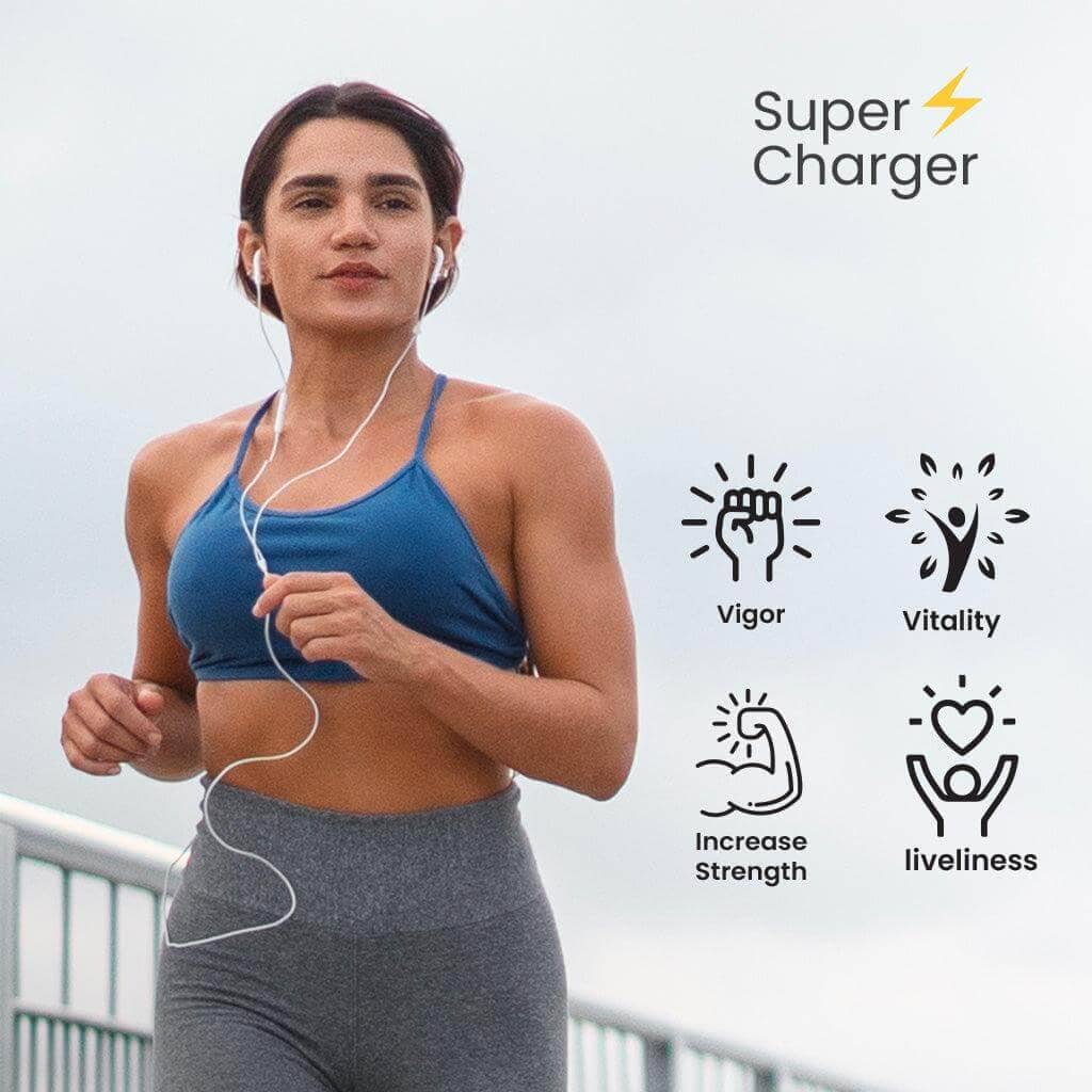 Supercharger: Ayurvedic Supplement for Men's Vitality and Wellness -30 Vegan Capsules - VEDICURA